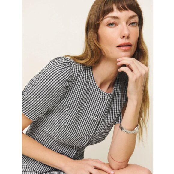 Reformation Mika Two Piece - Black and White Check - Picture 4 of 12